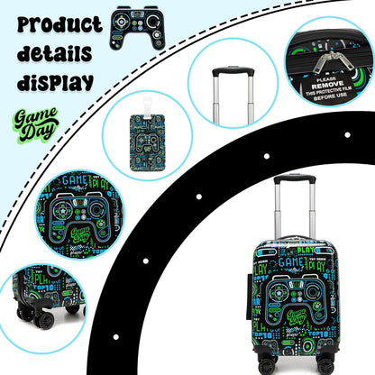 Kid'S Luggage Set 5 Piece Suitcase Set 16" Hardside Luggage with Spinner Wheels Boys Carry on Toddler Travel Rolling Luggage Airline Approved