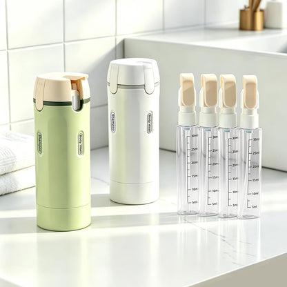 4 in 1 Travel Dispenser 4Pcs Travel Bottles Leak Proof Leakproof Travel Container for Lotion, Shampoo Conditioner Lotion 30ML
