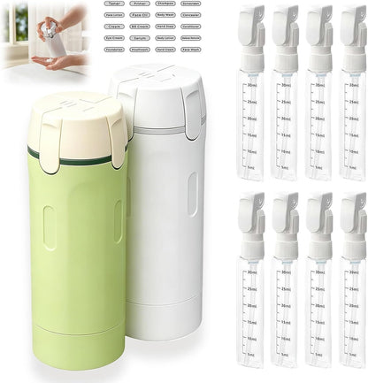 4 in 1 Travel Dispenser 4Pcs Travel Bottles Leak Proof Leakproof Travel Container for Lotion, Shampoo Conditioner Lotion 30ML