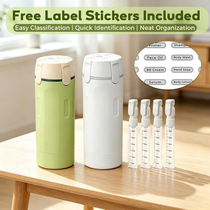 4 in 1 Travel Dispenser 4Pcs Travel Bottles Leak Proof Leakproof Travel Container for Lotion, Shampoo Conditioner Lotion 30ML