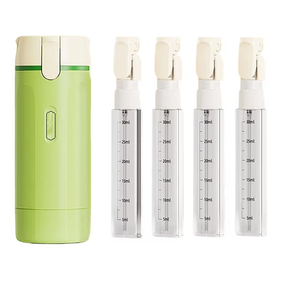 4 in 1 Travel Dispenser 4Pcs Travel Bottles Leak Proof Leakproof Travel Container for Lotion, Shampoo Conditioner Lotion 30ML
